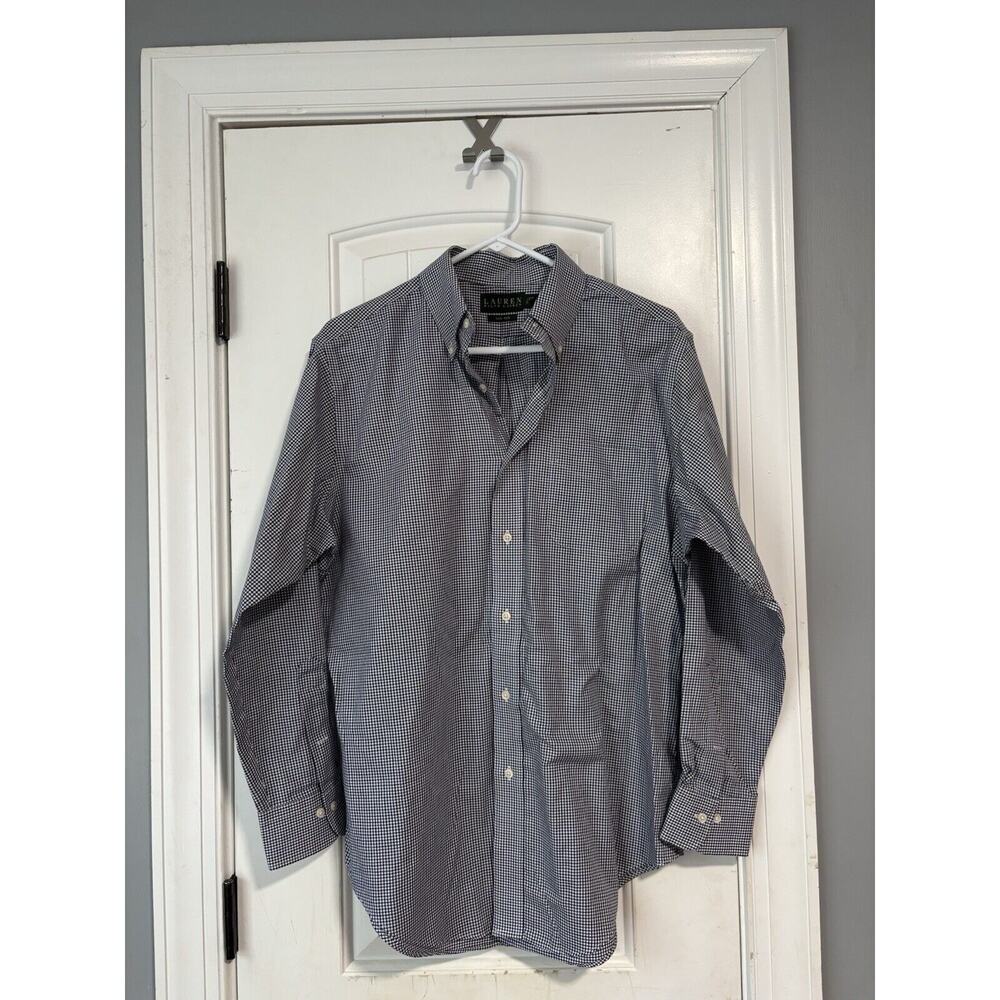 Ralph Lauren Bottom‎ Down Shirt Mens Size 15.5 Long Sleeve